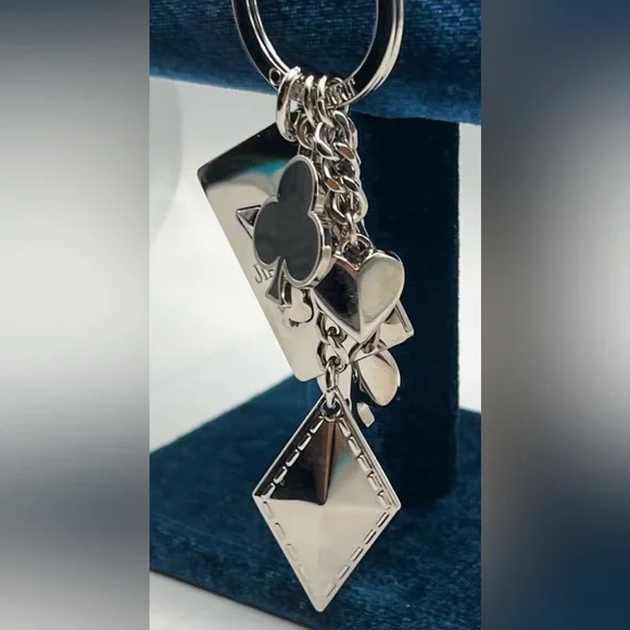 JIMMY CHOO Deck of Cards Bag Charm 6” - Picture 7 of 15